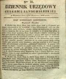 Dziennik Urzędowy Gubernii Sandomierskiej, 1840, nr 33