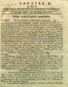 Dziennik Urzędowy Gubernii Radomskiej, 1850, nr 3, dod. II