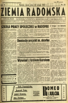 Ziemia Radomska, 1933, R. 6, nr 43