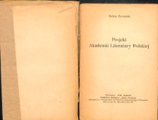 Projekt Akademii Literatury Polskiej