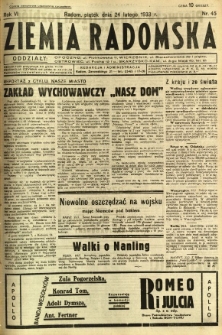 Ziemia Radomska, 1933, R. 6, nr 45