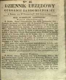 Dziennik Urzędowy Gubernii Sandomierskiej, 1840, nr 44