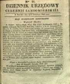 Dziennik Urzędowy Gubernii Sandomierskiej, 1840, nr 46