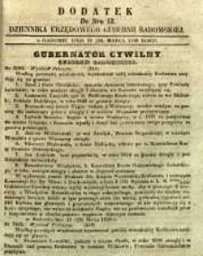 Dziennik Urzędowy Gubernii Radomskiej, 1850, nr 13, dod.