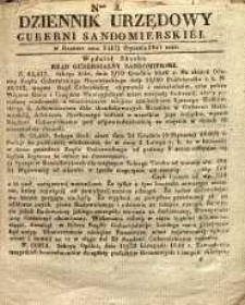 Dziennik Urzędowy Gubernii Sandomierskiej, 1841, nr 3