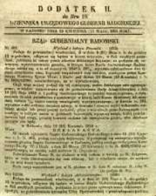 Dziennik Urzędowy Gubernii Radomskiej, 1850, nr 19, dod. II