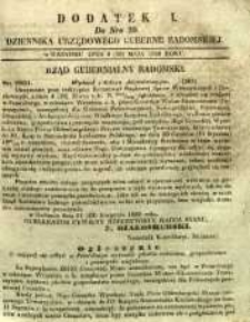 Dziennik Urzędowy Gubernii Radomskiej, 1850, nr 20, dod. I