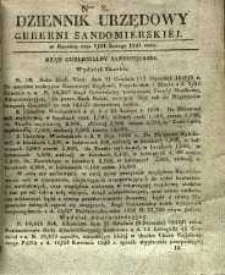 Dziennik Urzędowy Gubernii Sandomierskiej, 1841, nr 8