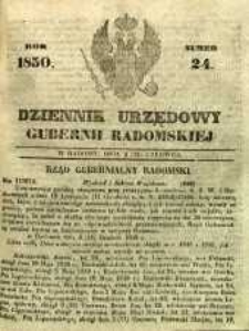 Dziennik Urzędowy Gubernii Radomskiej, 1850, nr 24