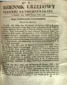 Dziennik Urzędowy Gubernii Sandomierskiej, 1841, nr 9