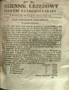 Dziennik Urzędowy Gubernii Sandomierskiej, 1841, nr 10