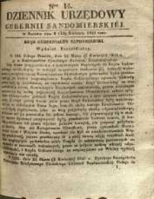 Dziennik Urzędowy Gubernii Sandomierskiej, 1841, nr 16