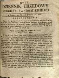 Dziennik Urzędowy Gubernii Sandomierskiej, 1841, nr 17