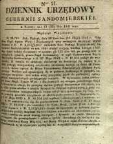 Dziennik Urzędowy Gubernii Sandomierskiej, 1841, nr 21
