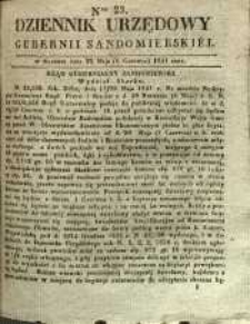 Dziennik Urzędowy Gubernii Sandomierskiej, 1841, nr 23