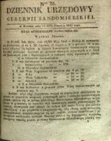 Dziennik Urzędowy Gubernii Sandomierskiej, 1841, nr 26