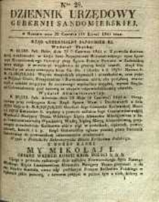 Dziennik Urzędowy Gubernii Sandomierskiej, 1841, nr 28