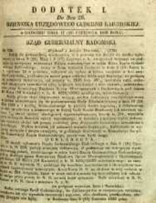 Dziennik Urzędowy Gubernii Radomskiej, 1850, nr 26, dod. I