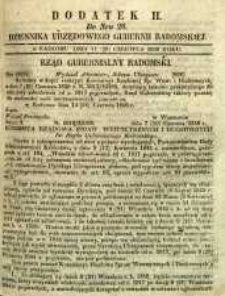 Dziennik Urzędowy Gubernii Radomskiej, 1850, nr 26, dod. II