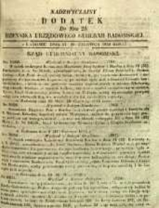 Dziennik Urzędowy Gubernii Radomskiej, 1850, nr 26, dod. nadzwyczajny
