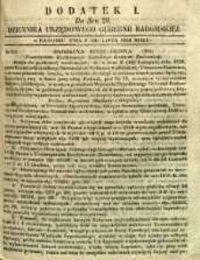 Dziennik Urzędowy Gubernii Radomskiej, 1850, nr 29, dod. I