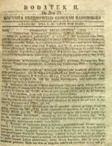 Dziennik Urzędowy Gubernii Radomskiej, 1850, nr 29, dod. II