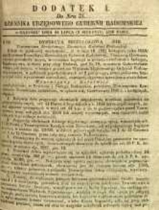Dziennik Urzędowy Gubernii Radomskiej, 1850, nr 31, dod. I