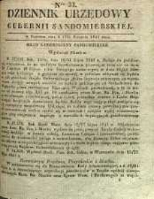 Dziennik Urzędowy Gubernii Sandomierskiej, 1841, nr 33