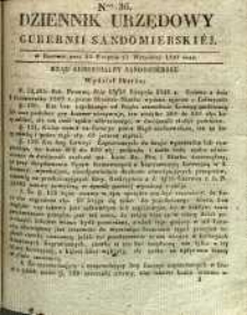 Dziennik Urzędowy Gubernii Sandomierskiej, 1841, nr 36
