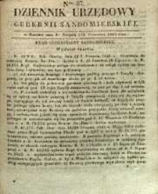 Dziennik Urzędowy Gubernii Sandomierskiej, 1841, nr 37