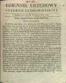 Dziennik Urzędowy Gubernii Sandomierskiej, 1841, nr 39