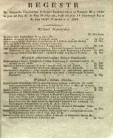 Regestr do Dziennika Urzędowego Gubernii Sandomierskiej za Kwartał III r. 1841 to jest: od Nru 27 do Nru 39 włącznie, czyli od dnia 4 Lipca do dnia 26 Września r. t. 1841
