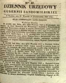 Dziennik Urzędowy Gubernii Sandomierskiej, 1841, nr 40