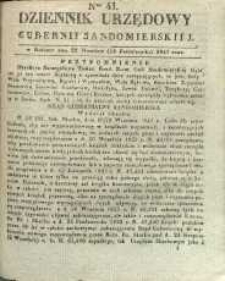 Dziennik Urzędowy Gubernii Sandomierskiej, 1841, nr 41