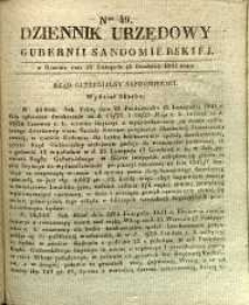 Dziennik Urzędowy Gubernii Sandomierskiej, 1841, nr 49