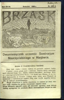 Brzask: Dwumiesięcznik uczennic Seminarium Nauczycielskiego w Mari&oacute;wce, 1929, R. (6) 2, nr (22) 6
