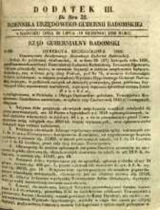Dziennik Urzędowy Gubernii Radomskiej, 1850, nr 32, dod. III