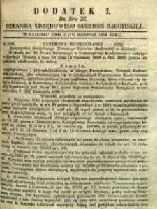 Dziennik Urzędowy Gubernii Radomskiej, 1850, nr 33, dod. I