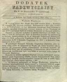 Dziennik Urzędowy Gubernii Sandomierskiej, 1841, nr 52, dod. nadzwyczajny
