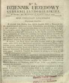 Dziennik Urzędowy Gubernii Sandomierskiej, 1842, nr 2