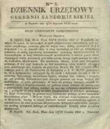 Dziennik Urzędowy Gubernii Sandomierskiej, 1842, nr 3
