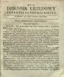 Dziennik Urzędowy Gubernii Sandomierskiej, 1842, nr 5