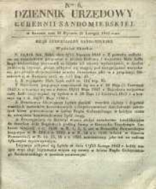 Dziennik Urzędowy Gubernii Sandomierskiej, 1842, nr 6