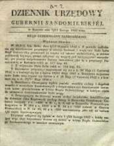 Dziennik Urzędowy Gubernii Sandomierskiej, 1842, nr 7