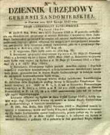 Dziennik Urzędowy Gubernii Sandomierskiej, 1842, nr 8