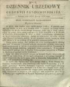 Dziennik Urzędowy Gubernii Sandomierskiej, 1842, nr 9
