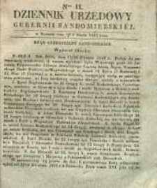 Dziennik Urzędowy Gubernii Sandomierskiej, 1842, nr 11