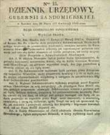 Dziennik Urzędowy Gubernii Sandomierskiej, 1842, nr 15