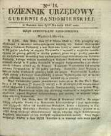 Dziennik Urzędowy Gubernii Sandomierskiej, 1842, nr 16