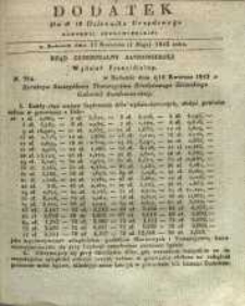 Dziennik Urzędowy Gubernii Sandomierskiej, 1842, nr 18, dod.